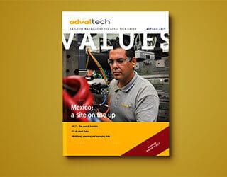 Staff magazine for tech­no­logy group